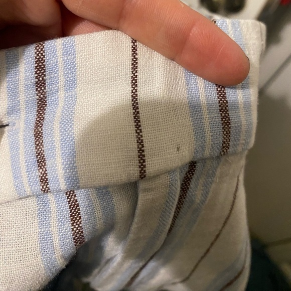 LOFT Linen Blend Striped 5" Shorts Size 14 NWT - Picture 8 of 8